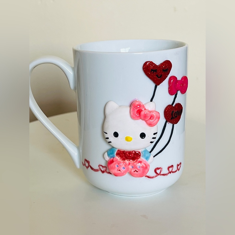 Hello Kitty Mug 3D hello Kitty mug Coffee Mug Cute Mug Kawaii Mug